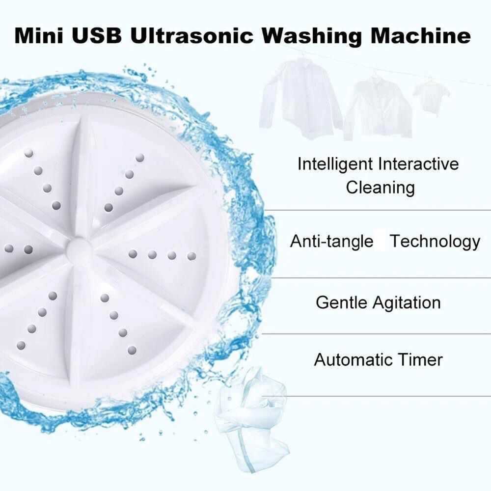 Eco-Friendly 1 Pc Portable Mini Washing Machine -Time Saving Laundry Solution